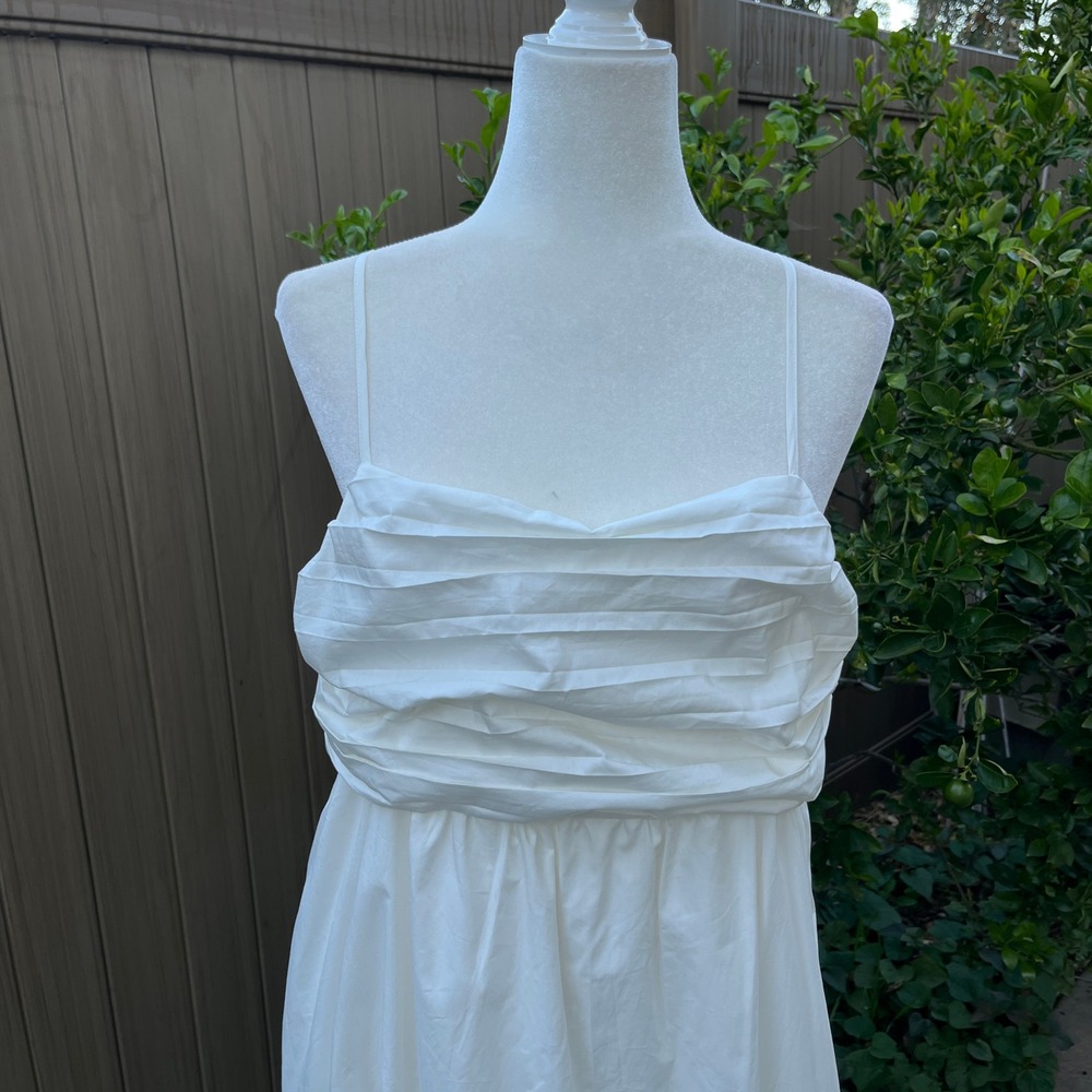 Petal & Pup Alice Bow Back Midi Dress Cotton White size XL NWT - Picture 3 of 9
